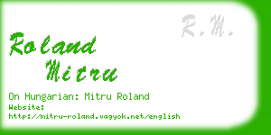 roland mitru business card